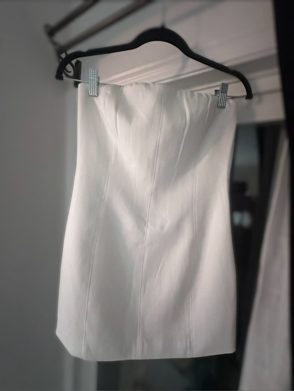 Meshki White Strapless Mini Dress
